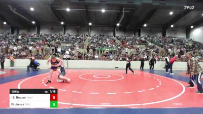 180 lbs Quarterfinal - Brantley Beaver, West Forsyth Wrestling Club vs William Jones, Troup Wrestling