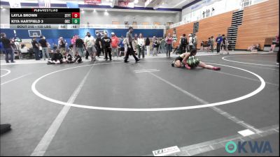 135 lbs 3rd Place - Layla Brown, Standfast vs Kiya Hartfield 3, OKC Saints Wrestling