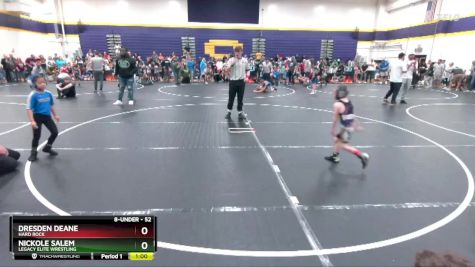 52 lbs Quarterfinal - Dresden Deane, Hard Rock vs Nickole Salem, Legacy Elite Wrestling