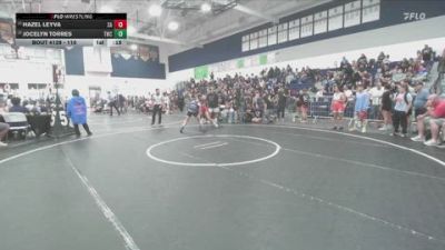 110 lbs Cons. Round 1 - Hazel Leyva, Santa Ana vs Jocelyn Torres, Threshold Wrestling Club