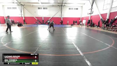 157 lbs Cons. Round 2 - Eric Fonseca, San Joaquin Delta vs Luciano Esoldo, Victor Valley College