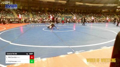 58 lbs Consi Of 16 #2 - Levi McCombs, Sebolt Wrestling Academy vs Zeth Dykhouse, Massa's Maniacs