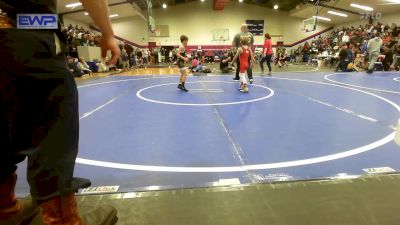 49 lbs Quarterfinal - Hunter Wells, Claremore Youth Wrestling vs Ryder Jenkins, Beggs Youth Wrestling Program