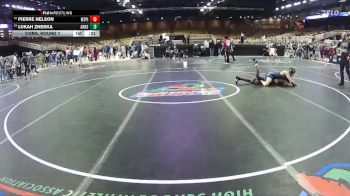 126 lbs Cons. Round 7 - Pierre Nelson, Mt. Pisgah Christian School vs Lukah Zherka, Aubrey Rogers