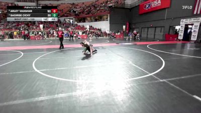 125 lbs Semifinal - Arley Vaughan, Wisconsin vs Saoirse Cichy, Rhinelander