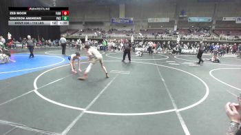 116 lbs Quarterfinal - Zeb Moon, Florence Middle School vs Grayson Andrews, Pikes Peak Warriors