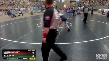 AA 160 lbs Champ. Round 1 - Cy Fowler, Cleveland vs Jayden McKinney, Summit