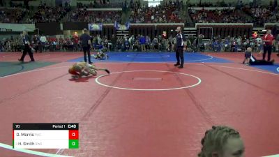 70 lbs Cons. Round 2 - Harley Smith, Rustler Wrestling Club vs Owen Morris, Fairfield Wrestling Club