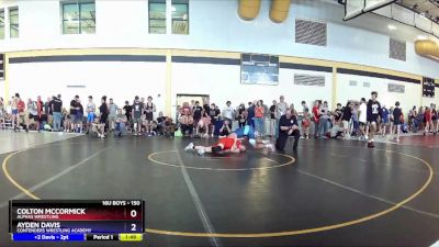 150 lbs Cons. Round 3 - Colton McCormick, Alphas Wrestling vs Ayden Davis, Contenders Wrestling Academy