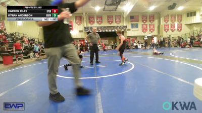 110 lbs Consolation - Carson Riley, Sperry Wrestling Club vs Kyran Anderson, Fort Gibson Youth Wrestling