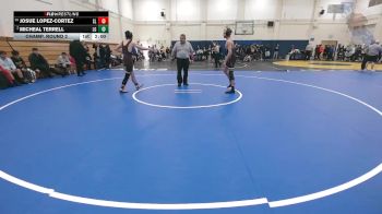 136 lbs Champ. Round 2 - Josue Lopez-cortez, San Leandro vs Micheal Terrell, Los Gatos