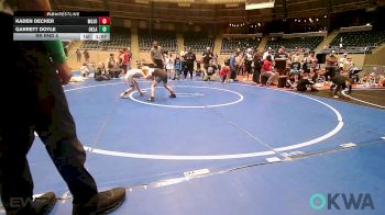 61 lbs Rr Rnd 5 - Kaden Decker, MOJO Mulisha 9U vs Garrett Doyle, Oklahoma Strong- White 9U