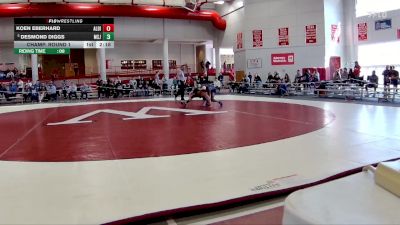 141 lbs Champ. Round 1 - Desmond Diggs, Mount St. Joseph vs Koen Eberhard, Albion