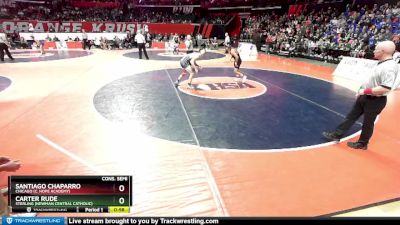 1A 144 lbs Cons. Semi - Carter Rude, Sterling (Newman Central Catholic) vs Santiago Chaparro, Chicago (C. Hope Academy)