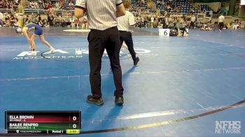 100 lbs Quarterfinal - Ella Brown, W1-Minot vs Bailee Renfro, E4-Napoleon G-S