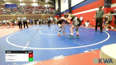 102 lbs Rr Rnd 2 - Abrianne Halapy, Tulsa Blue T Panthers vs Destiny Clarke, Sallisaw Takedown Club