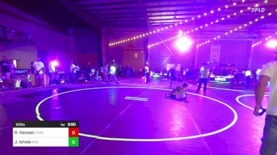 62 lbs Quarterfinal - Ryatt Hansen, Cobbler Kids Wrestling vs Joshua Ishida, Ridge WC