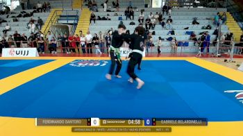 Ferdinando Santoro vs Gabriele Belardinelli 2026 UIJJ MEDITERRANEO BJJ CUP