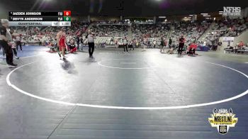 B4A-215 lbs Quarterfinal - Devyn Anderson, Plainview vs Jaeden Johnson, Ft. Gibson