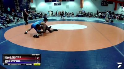 132 lbs Cons. Round 4 - Khalil Akinyemi, Legacy Dragons vs Greg Campbell, PWA