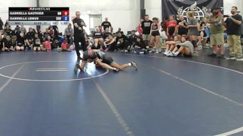 43 lbs Rr Rnd 6 - Gabriella Gauthier, Maryland Mana - W vs Gabriella Lemus, Surfside Girls - W