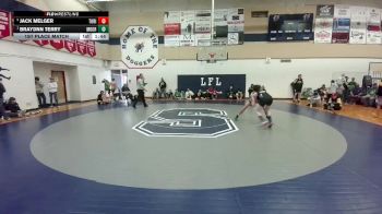 144 lbs 1st Place Match - Braydnn Terry, Moorcroft vs Jack Melger, Tongue River