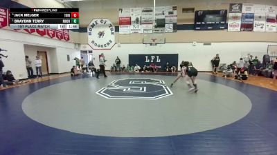 144 lbs 1st Place Match - Braydnn Terry, Moorcroft vs Jack Melger, Tongue River