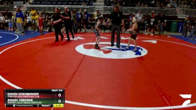 71 lbs Cons. Round 3 - Daven Eixenberger, Touch Of Gold Wrestling Club vs Riggin Osborne, Bridger Valley Bruins Wrestling