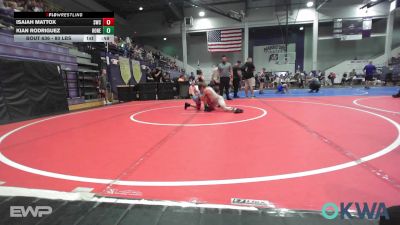 80 lbs Rr Rnd 5 - Isaiah Mattox, Salina Wrestling Club vs Kian Rodriguez, Honey Badgers Wrestling Club