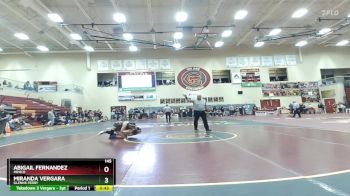 145 lbs Cons. Round 2 - Miranda Vergara, Glenns Ferry vs Abigail Fernandez, Minico