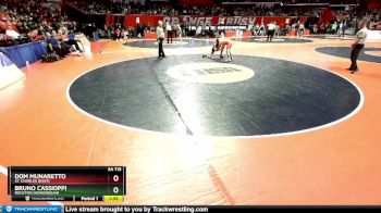 3A 113 lbs Semifinal - Dom Munaretto, St. Charles (East) vs Bruno Cassioppi, Rockton (Hononegah)