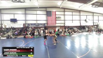 160 lbs Cons. Round 2 - Kaden Warner, Payson Lions Wrestling Club vs Jaxon Duncan, Cougars Wrestling Club
