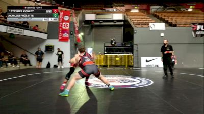 Junior Boys - 215 lbs Quarters - Stryker Conley, Golden Hawks Wrestling Club vs Achilles Violette