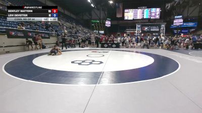 120 lbs Cons. Rd Of 64 - Bentley Mattern, Washington vs Levi DeVetter, Nebraska