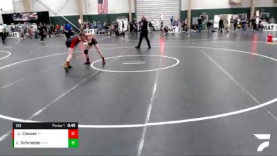 120 lbs Cons. Round 4 - Luke Cleaver, Missouri Valley vs Lucas Schroeder, WY89F8