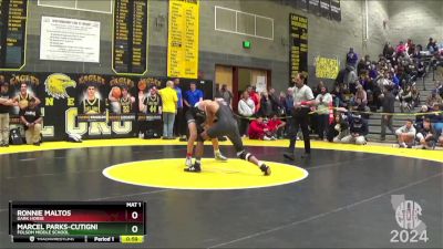 135 lbs Cons. Round 1 - Ronnie Maltos, Dark Horse vs Marcel Parks-Cutigni, Folsom Middle School