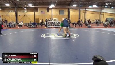 285 lbs Cons. Semi - Hunter Tibodeou, Big Bend Community College vs Justin Sawai, Eastern Oregon University