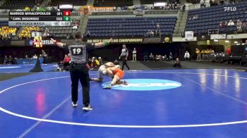 285 lbs 5th Place Match - Markos Mihalopoulos, Wis.-La Crosse vs Carl DiGiorgio, Coast Guard