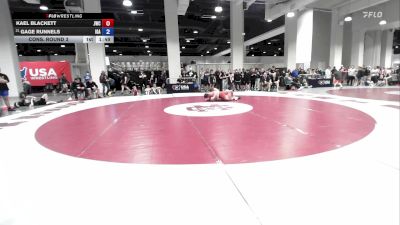 92 lbs Cons. Round 3 - Kael Blackett, Juab Wrestling Club vs Gage Runnels, Interior Grappling Academy