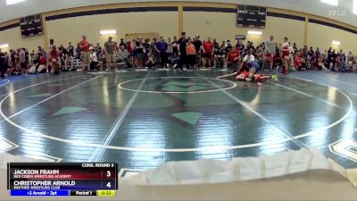 113 lbs Cons. Round 3 - Jackson Frahm, Red Cobra Wrestling Academy vs Christopher Arnold, Panther Wrestling Club