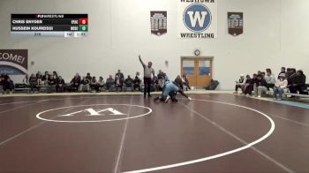 215 lbs Hussein Koureissi, Westtown School vs Chris Snyder, Episcopal Academy