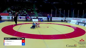 50kg Cons. Semi - Samantha Romero, Brock WC vs Augusta Eve, Dinos WC