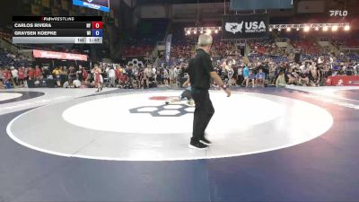 106 lbs Champ. Rd Of 128 - Carlos Rivera, NY vs Graysen Koepke, WI