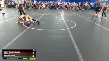 56 lbs Round 5 (8 Team) - Trey Riggenbach, FORGE vs Max Deshon, Neighborhood Wrestling