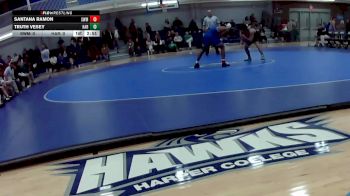 125 lbs Round 4 (8 Team) - Santana Ramon, Southwestern Michigan Community College vs Truth Vesey, Harper College