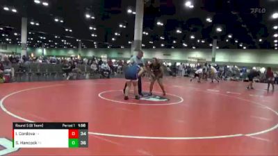190 lbs Round 5 (8 Team) - Izabella Cordova, Sunbear Wrestling vs Shelbie Hancock, Indiana Ice