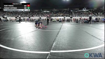 115 lbs Quarterfinal - Ruby Pascal, Bartlesville Wrestling Club vs Paisley Cottman, Smith Wrestling Academy
