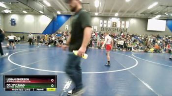 92 lbs Champ. Round 2 - Nathan Ellis, Olympus Wrestling vs Logan Emerson, Northside Wrestling Club