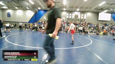 92 lbs Champ. Round 2 - Nathan Ellis, Olympus Wrestling vs Logan Emerson, Northside Wrestling Club