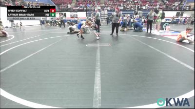 55 lbs 3rd Place - River Coffelt, Bridge Creek Youth Wrestling vs Arthur Brashears, Piedmont